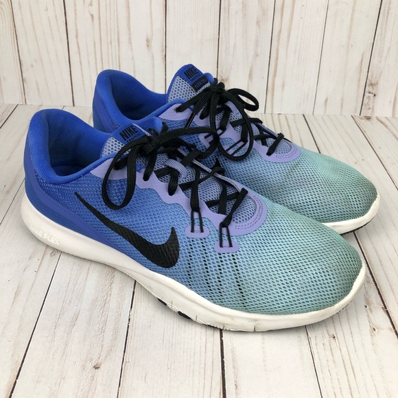 Nike Flex Trainer 7 Ombre Blue Sneakers - Picture 2 of 7